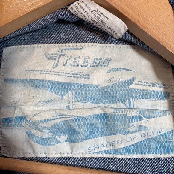 Vintage Freego Oversized & Embellished Jean Jacket - Picture 8 of 9